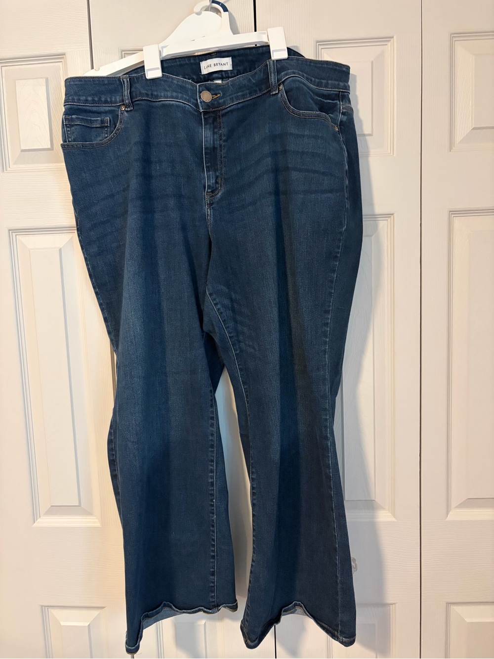 Lane Bryant High Rise Boot Curvy Fit Magic Waistband Denim Blue Jeans Sz 24S
